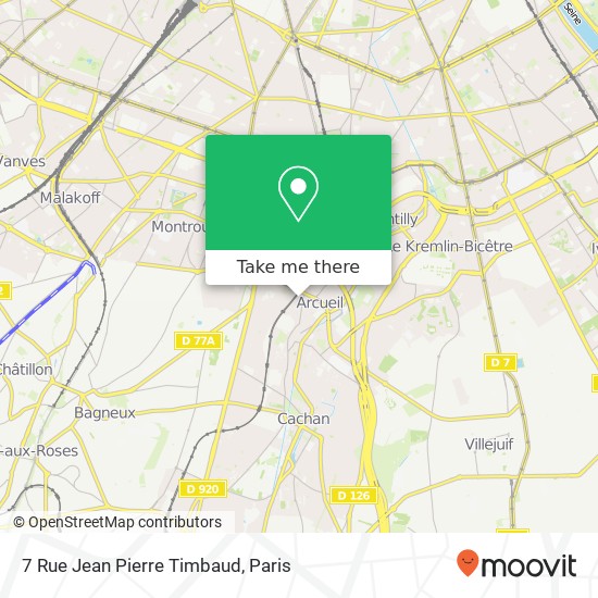 Mapa 7 Rue Jean Pierre Timbaud