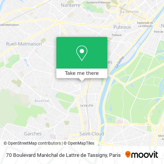 70 Boulevard Maréchal de Lattre de Tassigny map