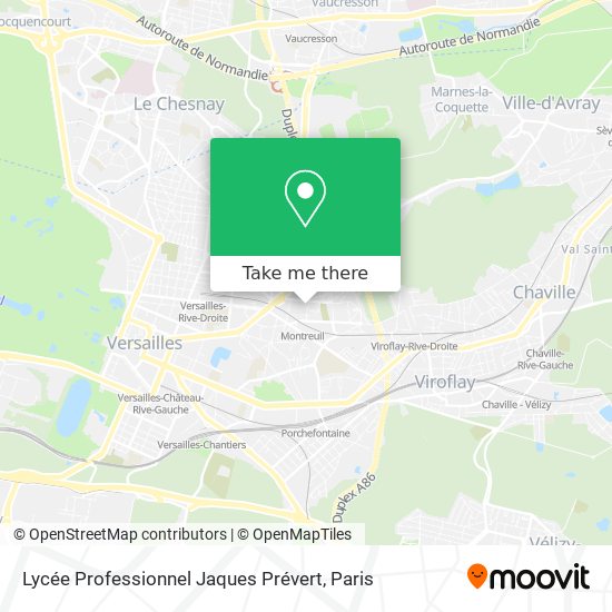 Mapa Lycée Professionnel Jaques Prévert