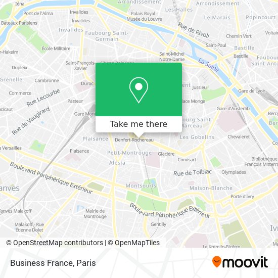 Mapa Business France