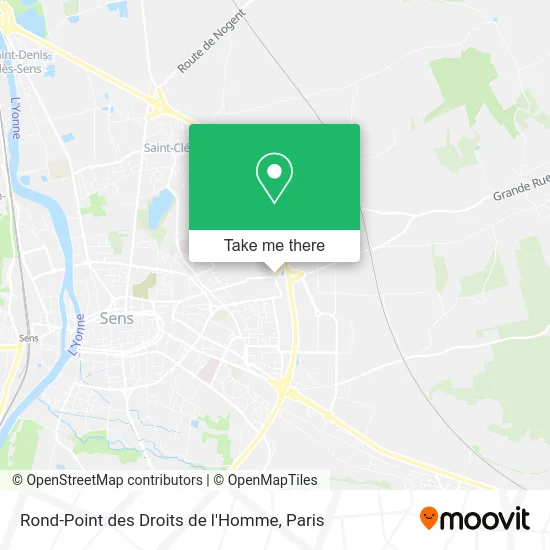 Mapa Rond-Point des Droits de l'Homme