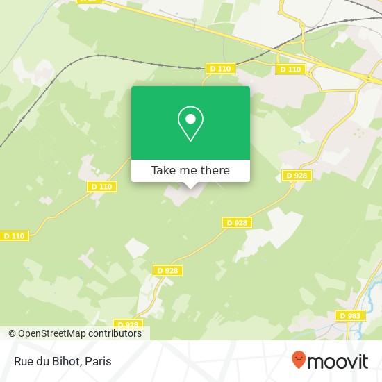 Rue du Bihot map