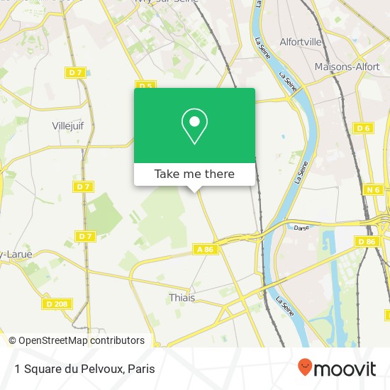 1 Square du Pelvoux map