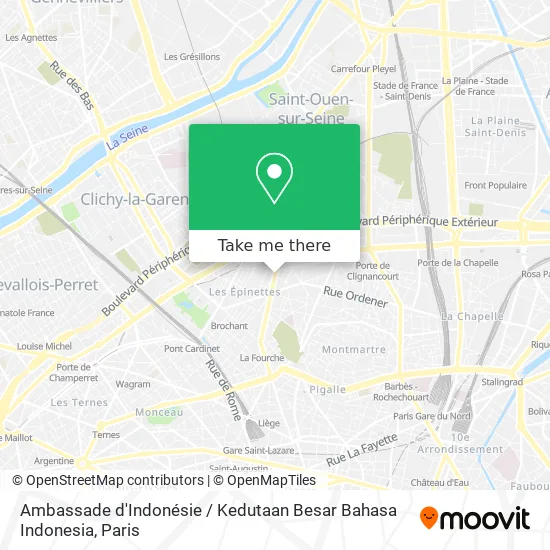 Ambassade d'Indonésie / Kedutaan Besar Bahasa Indonesia map