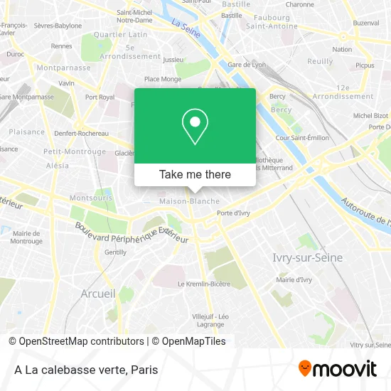 A La calebasse verte map