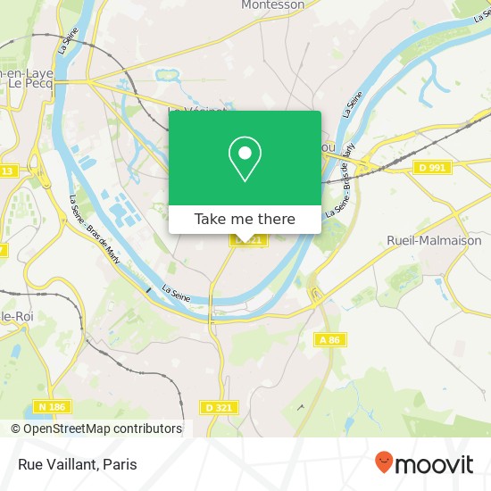 Mapa Rue Vaillant