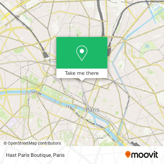 Mapa Hast Paris Boutique