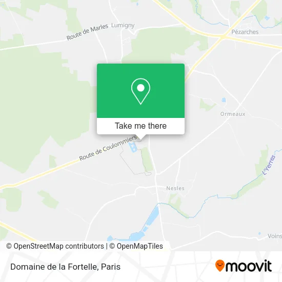 Domaine de la Fortelle map