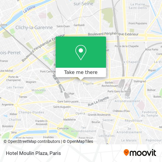 Hotel Moulin Plaza map