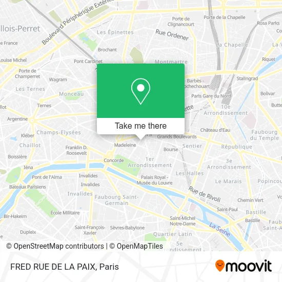 FRED RUE DE LA PAIX map