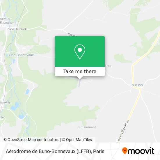 Aérodrome de Buno-Bonnevaux (LFFB) map