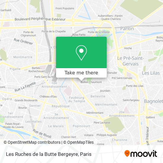 Les Ruches de la Butte Bergeyre map