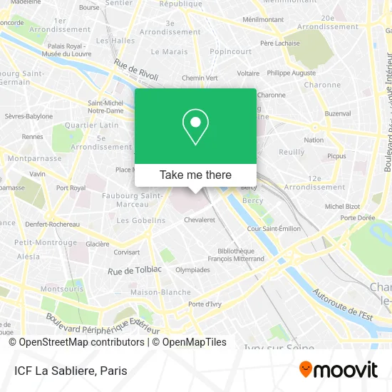 ICF La Sabliere map
