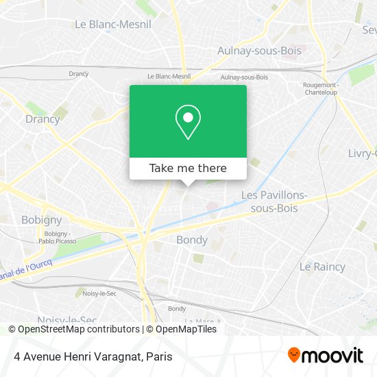 Mapa 4 Avenue Henri Varagnat