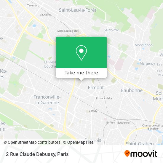 Mapa 2 Rue Claude Debussy