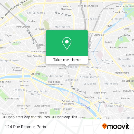 124 Rue Reamur map
