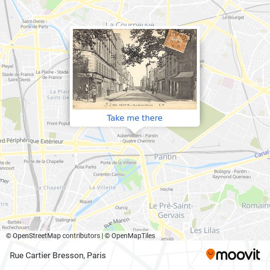 Mapa Rue Cartier Bresson