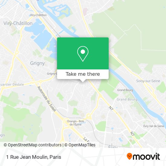Mapa 1 Rue Jean Moulin