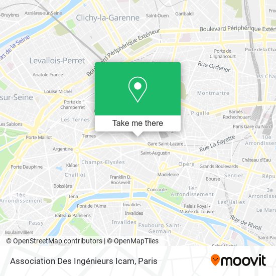 Association Des Ingénieurs Icam map