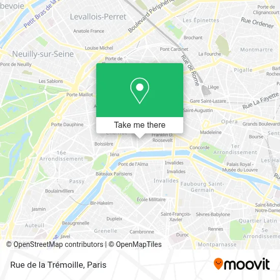 Rue de la Trémoille map