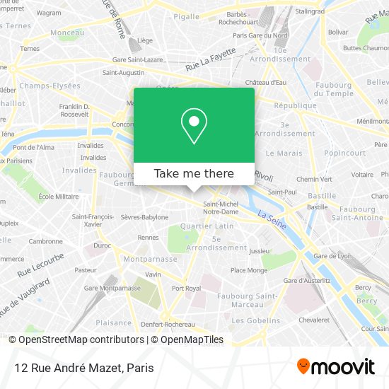 Mapa 12 Rue André Mazet