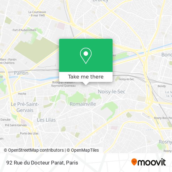 92 Rue du Docteur Parat map