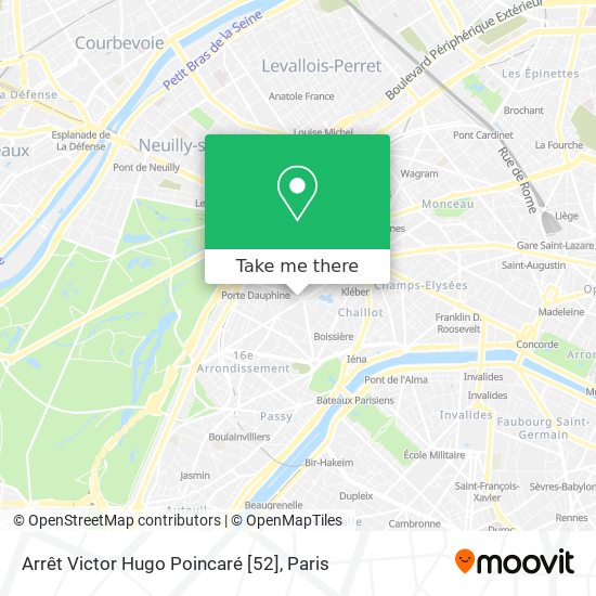 Arrêt Victor Hugo Poincaré [52] map