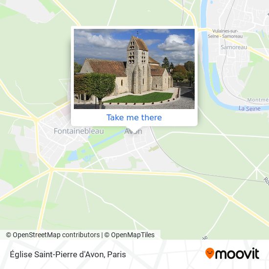 Mapa Église Saint-Pierre d'Avon