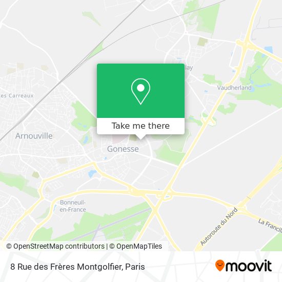 Mapa 8 Rue des Frères Montgolfier