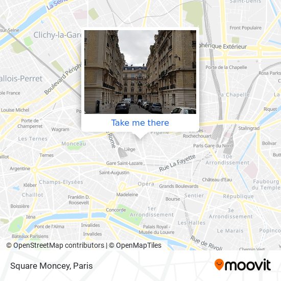 Square Moncey map
