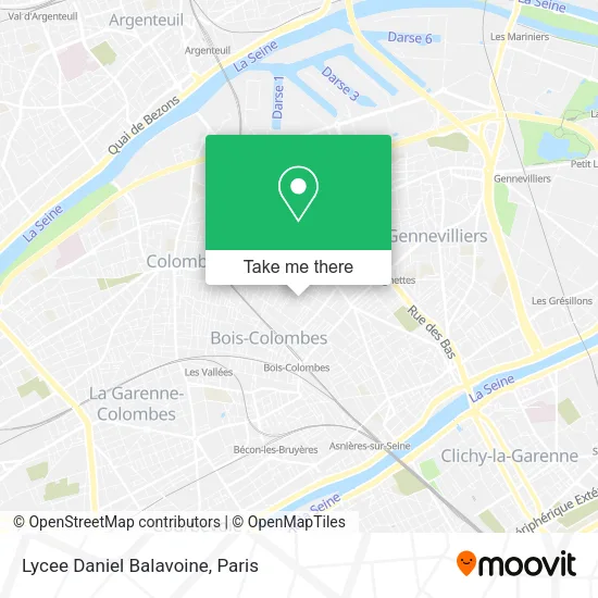 Lycee Daniel Balavoine map