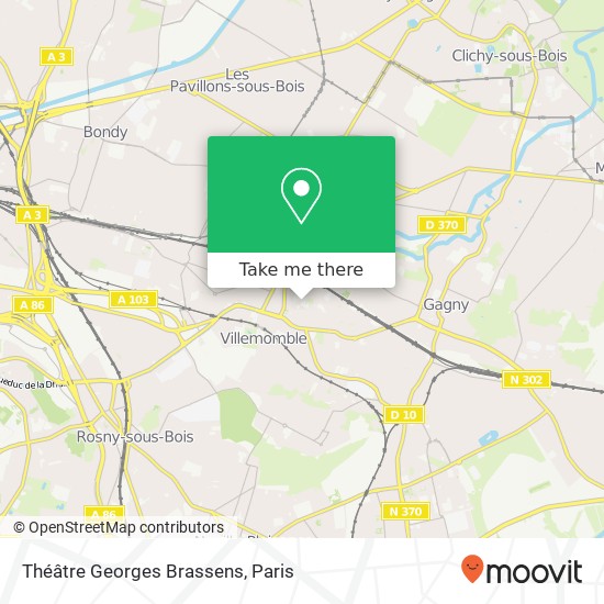 Théâtre Georges Brassens map