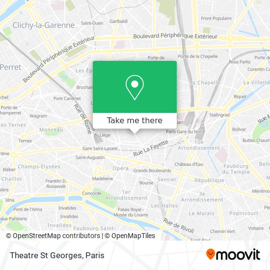 Theatre St Georges map