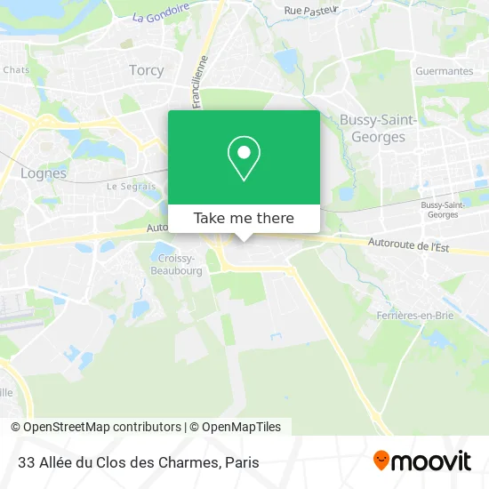 33 Allée du Clos des Charmes map