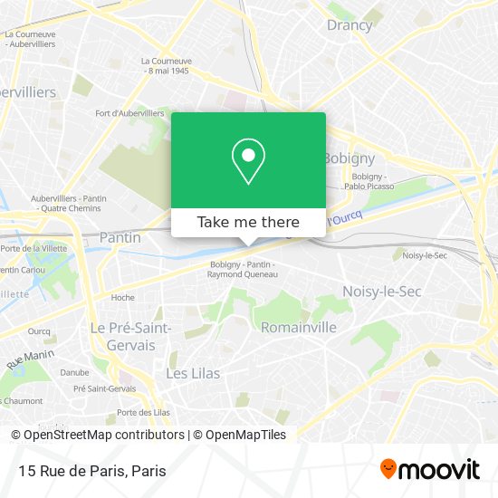Mapa 15 Rue de Paris