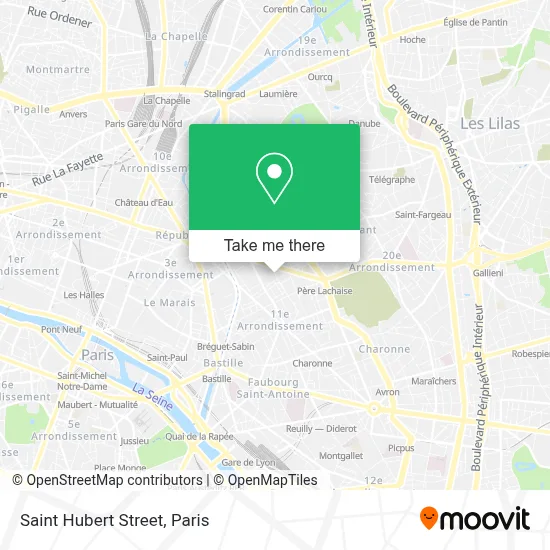 Rue Saint Hubert map