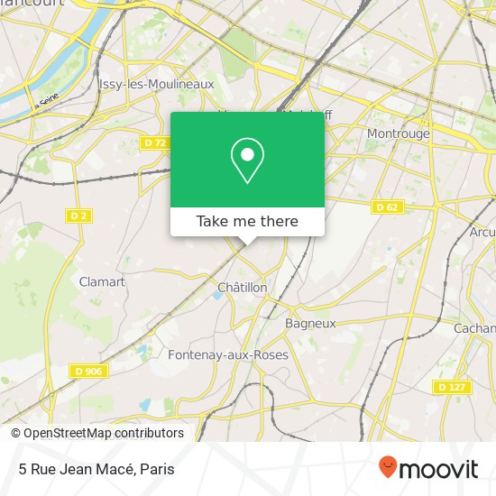 Mapa 5 Rue Jean Macé