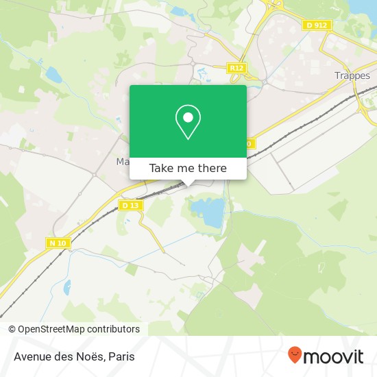 Avenue des Noës map