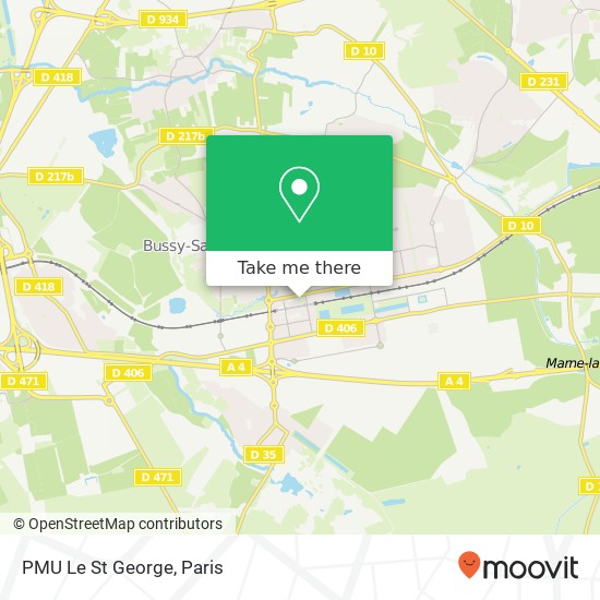 PMU Le St George map