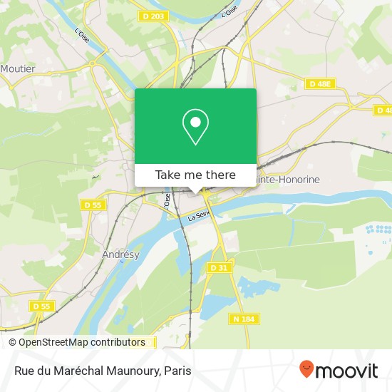 Mapa Rue du Maréchal Maunoury