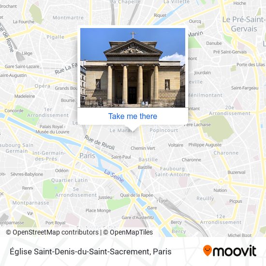 Mapa Église Saint-Denis-du-Saint-Sacrement