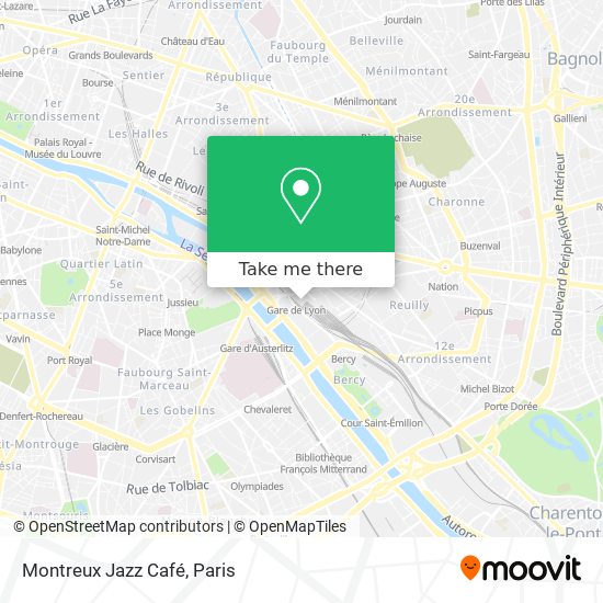Mapa Montreux Jazz Café