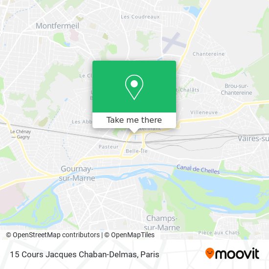 Mapa 15 Cours Jacques Chaban-Delmas