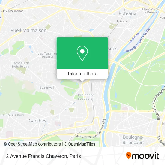 2 Avenue Francis Chaveton map