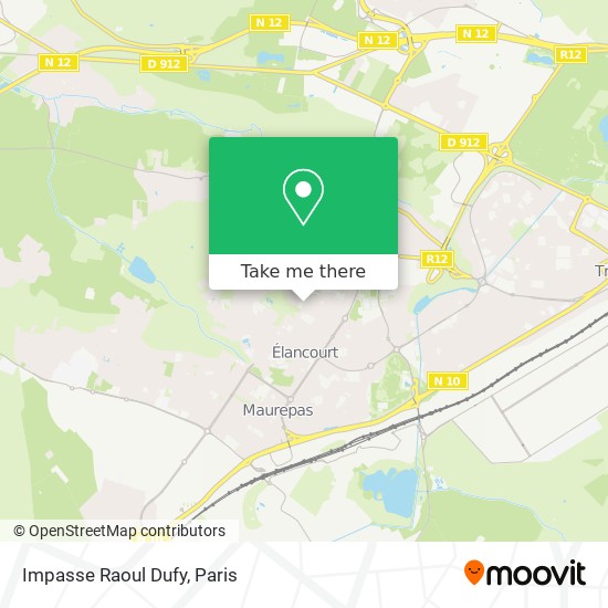 Impasse Raoul Dufy map