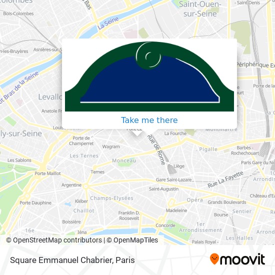 Mapa Square Emmanuel Chabrier