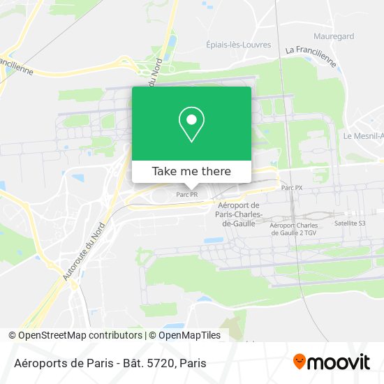 Aéroports de Paris - Bât. 5720 map