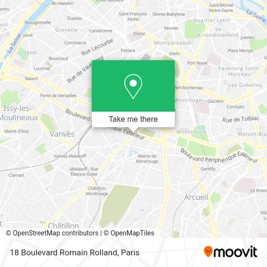 18 Boulevard Romain Rolland map