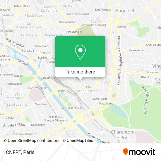 Mapa CNFPT