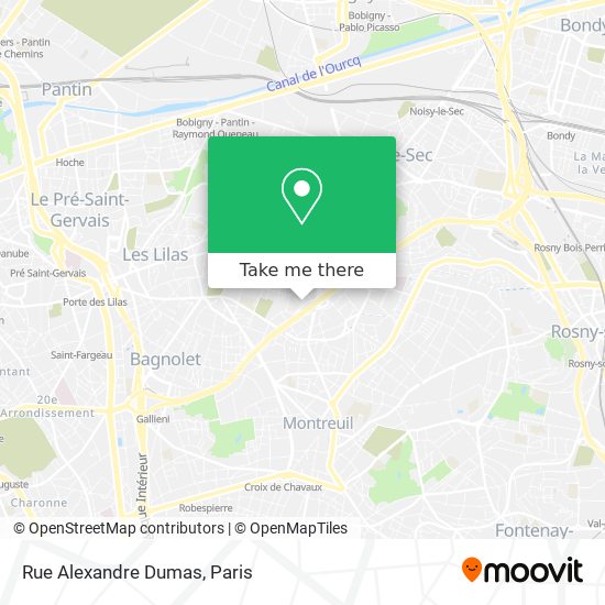 Mapa Rue Alexandre Dumas